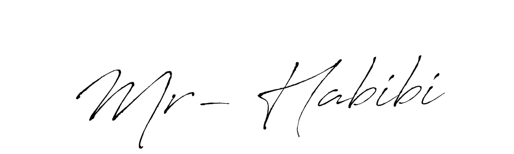 Make a beautiful signature design for name Mr- Habibi. With this signature (Antro_Vectra) style, you can create a handwritten signature for free. Mr- Habibi signature style 6 images and pictures png