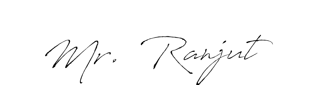 if you are searching for the best signature style for your name Mr.  Ranjut. so please give up your signature search. here we have designed multiple signature styles  using Antro_Vectra. Mr.  Ranjut signature style 6 images and pictures png