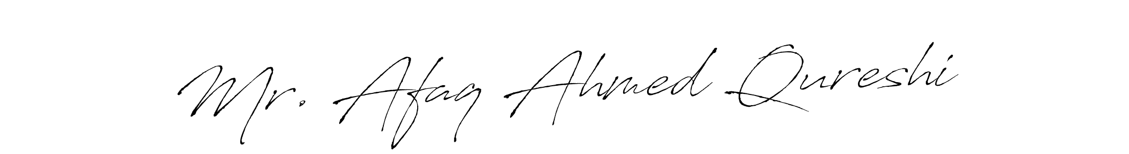 Also we have Mr. Afaq Ahmed Qureshi name is the best signature style. Create professional handwritten signature collection using Antro_Vectra autograph style. Mr. Afaq Ahmed Qureshi signature style 6 images and pictures png