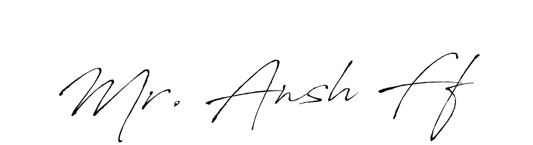 It looks lik you need a new signature style for name Mr. Ansh Ff. Design unique handwritten (Antro_Vectra) signature with our free signature maker in just a few clicks. Mr. Ansh Ff signature style 6 images and pictures png