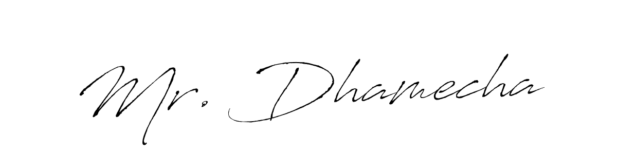 Similarly Antro_Vectra is the best handwritten signature design. Signature creator online .You can use it as an online autograph creator for name Mr. Dhamecha. Mr. Dhamecha signature style 6 images and pictures png