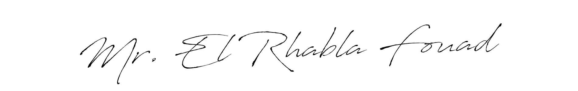 The best way (Antro_Vectra) to make a short signature is to pick only two or three words in your name. The name Mr. El Rhabla Fouad include a total of six letters. For converting this name. Mr. El Rhabla Fouad signature style 6 images and pictures png