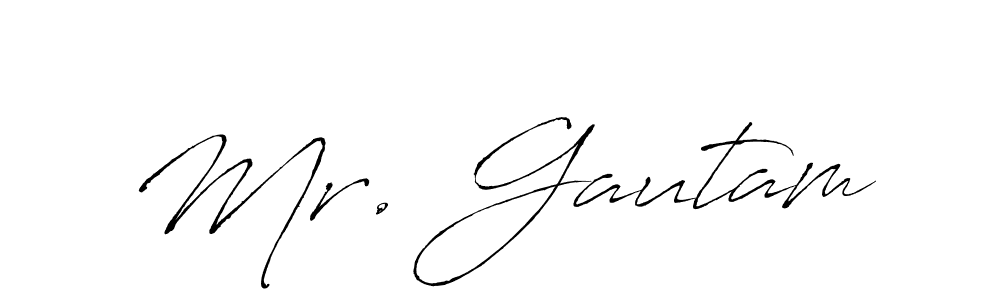 Use a signature maker to create a handwritten signature online. With this signature software, you can design (Antro_Vectra) your own signature for name Mr. Gautam. Mr. Gautam signature style 6 images and pictures png