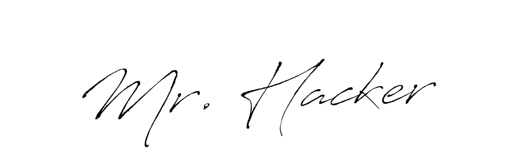 Also You can easily find your signature by using the search form. We will create Mr. Hacker name handwritten signature images for you free of cost using Antro_Vectra sign style. Mr. Hacker signature style 6 images and pictures png