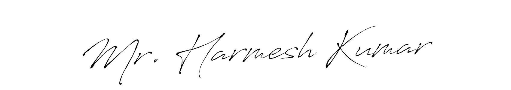 The best way (Antro_Vectra) to make a short signature is to pick only two or three words in your name. The name Mr. Harmesh Kumar include a total of six letters. For converting this name. Mr. Harmesh Kumar signature style 6 images and pictures png