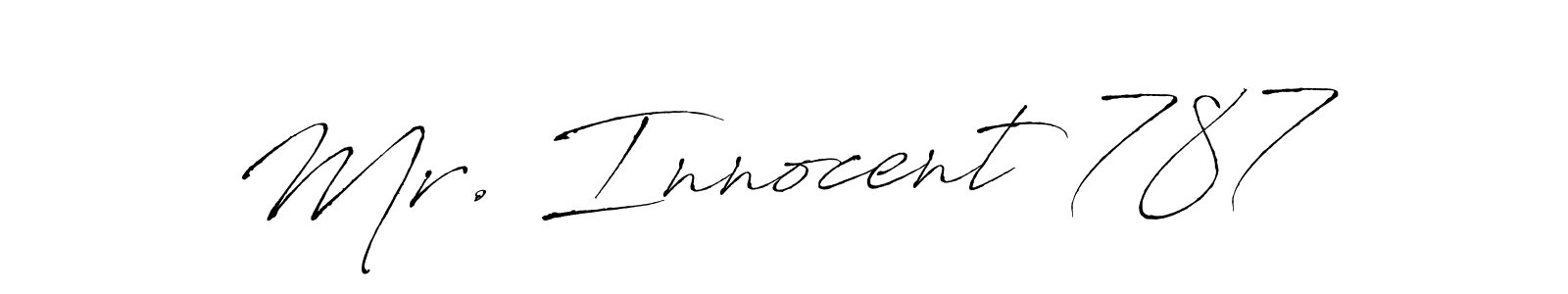 Use a signature maker to create a handwritten signature online. With this signature software, you can design (Antro_Vectra) your own signature for name Mr. Innocent 787. Mr. Innocent 787 signature style 6 images and pictures png