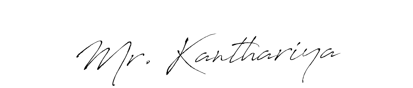 Antro_Vectra is a professional signature style that is perfect for those who want to add a touch of class to their signature. It is also a great choice for those who want to make their signature more unique. Get Mr. Kanthariya name to fancy signature for free. Mr. Kanthariya signature style 6 images and pictures png