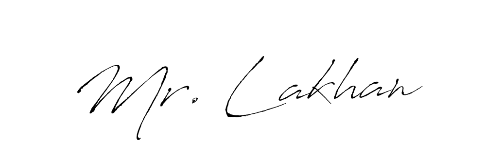 Use a signature maker to create a handwritten signature online. With this signature software, you can design (Antro_Vectra) your own signature for name Mr. Lakhan. Mr. Lakhan signature style 6 images and pictures png