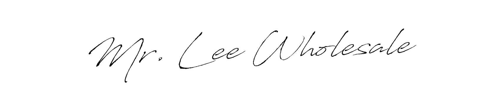 How to Draw Mr. Lee Wholesale signature style? Antro_Vectra is a latest design signature styles for name Mr. Lee Wholesale. Mr. Lee Wholesale signature style 6 images and pictures png