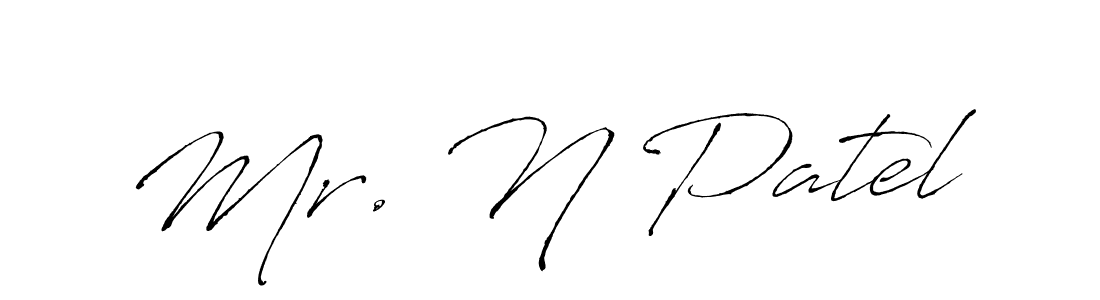 Use a signature maker to create a handwritten signature online. With this signature software, you can design (Antro_Vectra) your own signature for name Mr. N Patel. Mr. N Patel signature style 6 images and pictures png