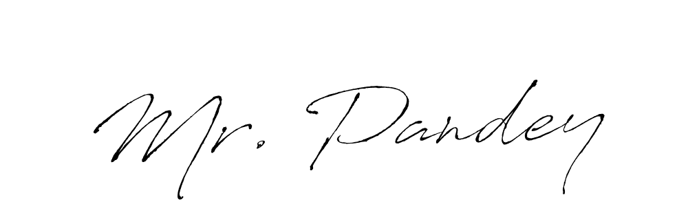 Antro_Vectra is a professional signature style that is perfect for those who want to add a touch of class to their signature. It is also a great choice for those who want to make their signature more unique. Get Mr. Pandey name to fancy signature for free. Mr. Pandey signature style 6 images and pictures png