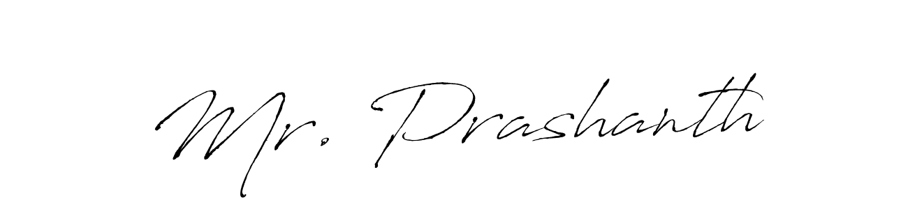 Design your own signature with our free online signature maker. With this signature software, you can create a handwritten (Antro_Vectra) signature for name Mr. Prashanth. Mr. Prashanth signature style 6 images and pictures png