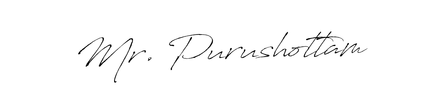 Make a beautiful signature design for name Mr. Purushottam. With this signature (Antro_Vectra) style, you can create a handwritten signature for free. Mr. Purushottam signature style 6 images and pictures png