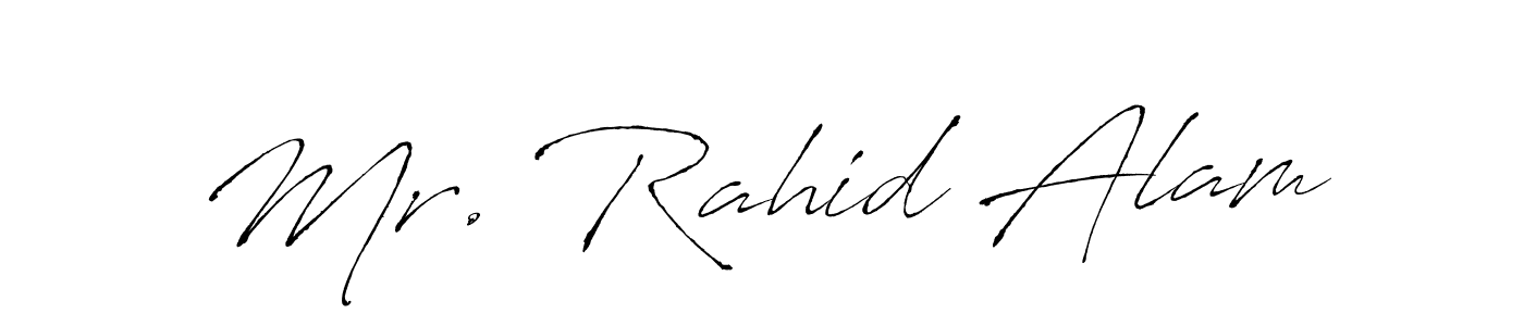 The best way (Antro_Vectra) to make a short signature is to pick only two or three words in your name. The name Mr. Rahid Alam include a total of six letters. For converting this name. Mr. Rahid Alam signature style 6 images and pictures png