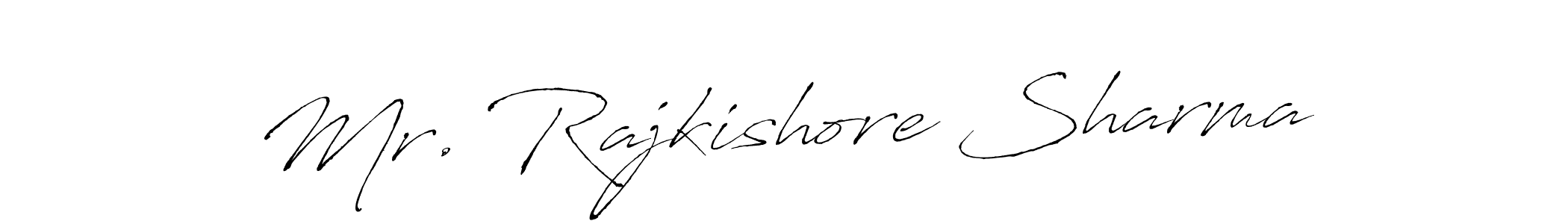 Similarly Antro_Vectra is the best handwritten signature design. Signature creator online .You can use it as an online autograph creator for name Mr. Rajkishore Sharma. Mr. Rajkishore Sharma signature style 6 images and pictures png