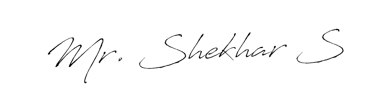 Design your own signature with our free online signature maker. With this signature software, you can create a handwritten (Antro_Vectra) signature for name Mr. Shekhar S. Mr. Shekhar S signature style 6 images and pictures png