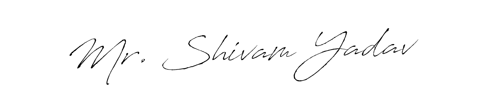 Use a signature maker to create a handwritten signature online. With this signature software, you can design (Antro_Vectra) your own signature for name Mr. Shivam Yadav. Mr. Shivam Yadav signature style 6 images and pictures png