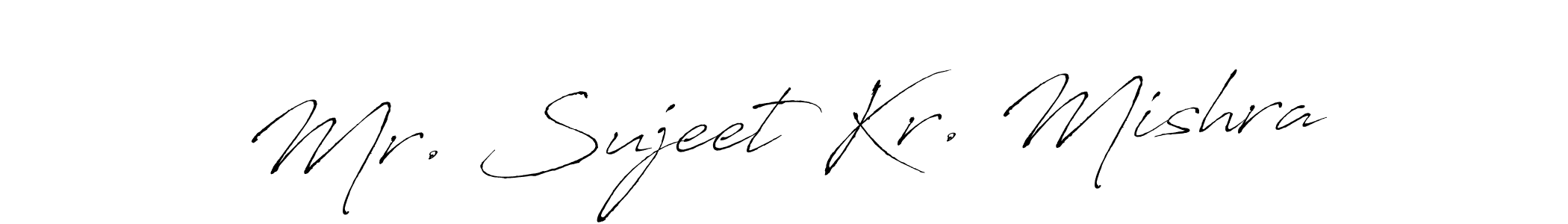 How to make Mr. Sujeet Kr. Mishra name signature. Use Antro_Vectra style for creating short signs online. This is the latest handwritten sign. Mr. Sujeet Kr. Mishra signature style 6 images and pictures png