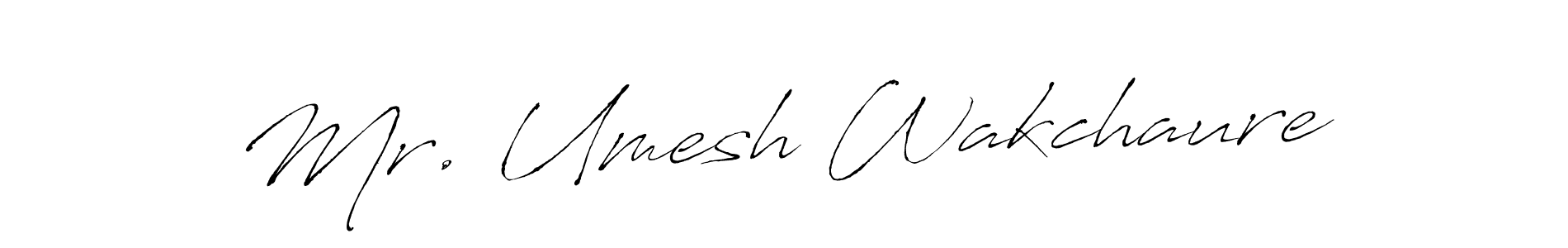 Antro_Vectra is a professional signature style that is perfect for those who want to add a touch of class to their signature. It is also a great choice for those who want to make their signature more unique. Get Mr. Umesh Wakchaure name to fancy signature for free. Mr. Umesh Wakchaure signature style 6 images and pictures png