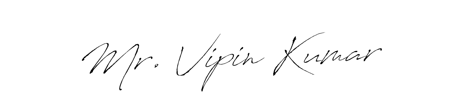 The best way (Antro_Vectra) to make a short signature is to pick only two or three words in your name. The name Mr. Vipin Kumar include a total of six letters. For converting this name. Mr. Vipin Kumar signature style 6 images and pictures png