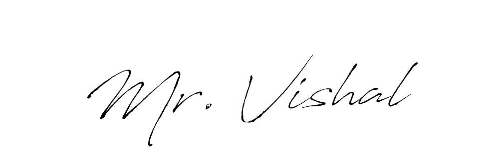 Create a beautiful signature design for name Mr. Vishal. With this signature (Antro_Vectra) fonts, you can make a handwritten signature for free. Mr. Vishal signature style 6 images and pictures png