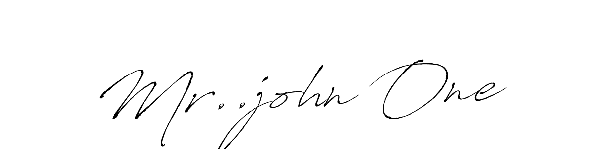 Design your own signature with our free online signature maker. With this signature software, you can create a handwritten (Antro_Vectra) signature for name Mr..john One. Mr..john One signature style 6 images and pictures png