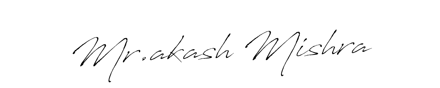 Make a beautiful signature design for name Mr.akash Mishra. With this signature (Antro_Vectra) style, you can create a handwritten signature for free. Mr.akash Mishra signature style 6 images and pictures png