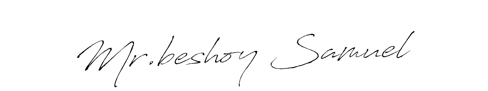 Make a beautiful signature design for name Mr.beshoy Samuel. With this signature (Antro_Vectra) style, you can create a handwritten signature for free. Mr.beshoy Samuel signature style 6 images and pictures png