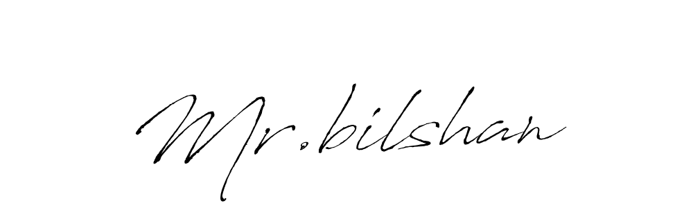 Create a beautiful signature design for name Mr.bilshan. With this signature (Antro_Vectra) fonts, you can make a handwritten signature for free. Mr.bilshan signature style 6 images and pictures png