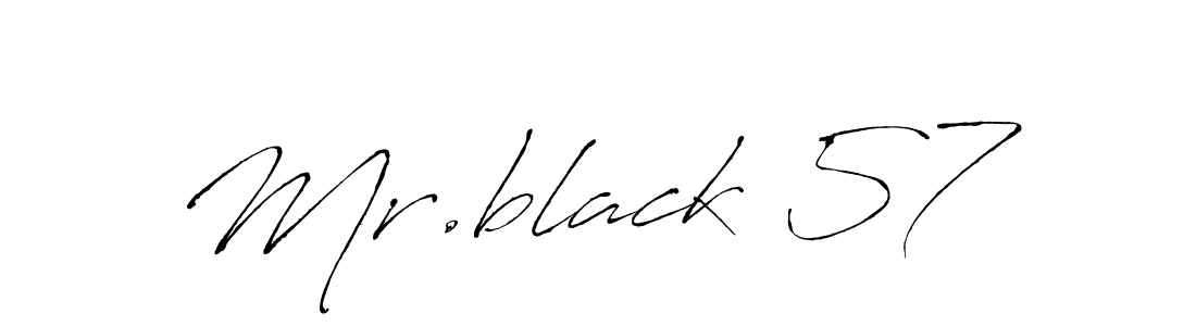 How to make Mr.black 57 name signature. Use Antro_Vectra style for creating short signs online. This is the latest handwritten sign. Mr.black 57 signature style 6 images and pictures png