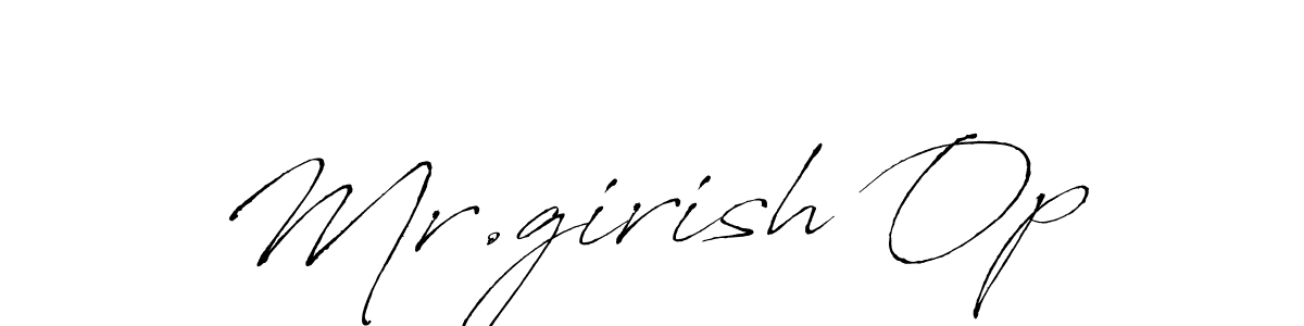 You can use this online signature creator to create a handwritten signature for the name Mr.girish Op. This is the best online autograph maker. Mr.girish Op signature style 6 images and pictures png