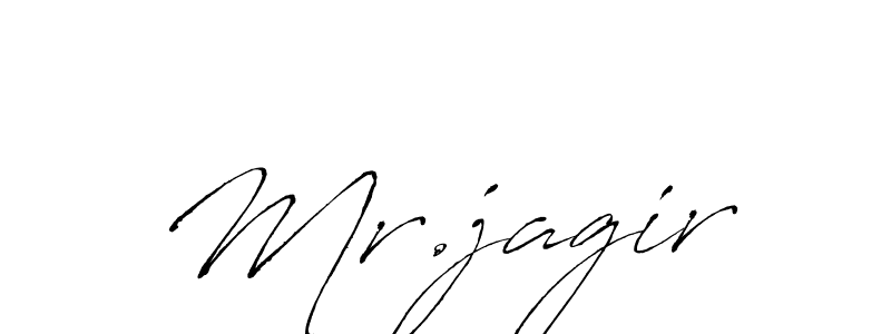 Make a beautiful signature design for name Mr.jagir. With this signature (Antro_Vectra) style, you can create a handwritten signature for free. Mr.jagir signature style 6 images and pictures png