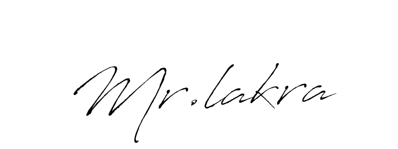 Make a beautiful signature design for name Mr.lakra. With this signature (Antro_Vectra) style, you can create a handwritten signature for free. Mr.lakra signature style 6 images and pictures png