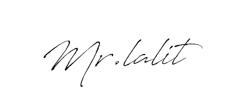 Design your own signature with our free online signature maker. With this signature software, you can create a handwritten (Antro_Vectra) signature for name Mr.lalit. Mr.lalit signature style 6 images and pictures png
