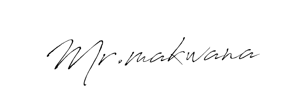 Use a signature maker to create a handwritten signature online. With this signature software, you can design (Antro_Vectra) your own signature for name Mr.makwana. Mr.makwana signature style 6 images and pictures png