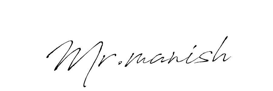 How to make Mr.manish name signature. Use Antro_Vectra style for creating short signs online. This is the latest handwritten sign. Mr.manish signature style 6 images and pictures png