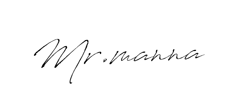 Use a signature maker to create a handwritten signature online. With this signature software, you can design (Antro_Vectra) your own signature for name Mr.manna. Mr.manna signature style 6 images and pictures png