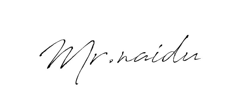 How to make Mr.naidu name signature. Use Antro_Vectra style for creating short signs online. This is the latest handwritten sign. Mr.naidu signature style 6 images and pictures png