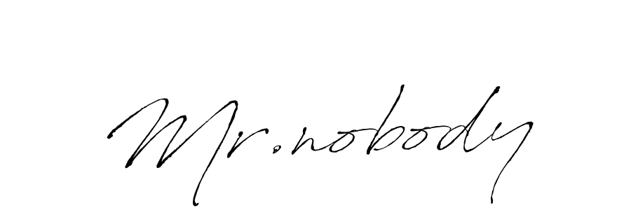 Use a signature maker to create a handwritten signature online. With this signature software, you can design (Antro_Vectra) your own signature for name Mr.nobody. Mr.nobody signature style 6 images and pictures png