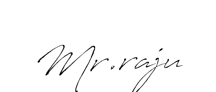 Make a beautiful signature design for name Mr.raju. With this signature (Antro_Vectra) style, you can create a handwritten signature for free. Mr.raju signature style 6 images and pictures png