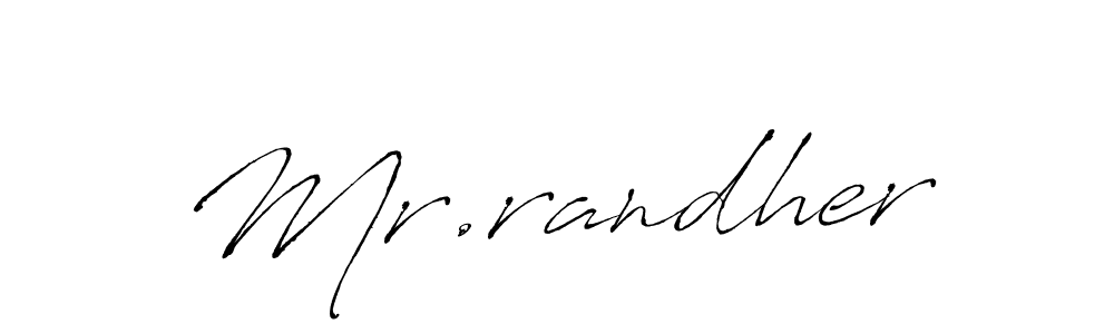 How to Draw Mr.randher signature style? Antro_Vectra is a latest design signature styles for name Mr.randher. Mr.randher signature style 6 images and pictures png