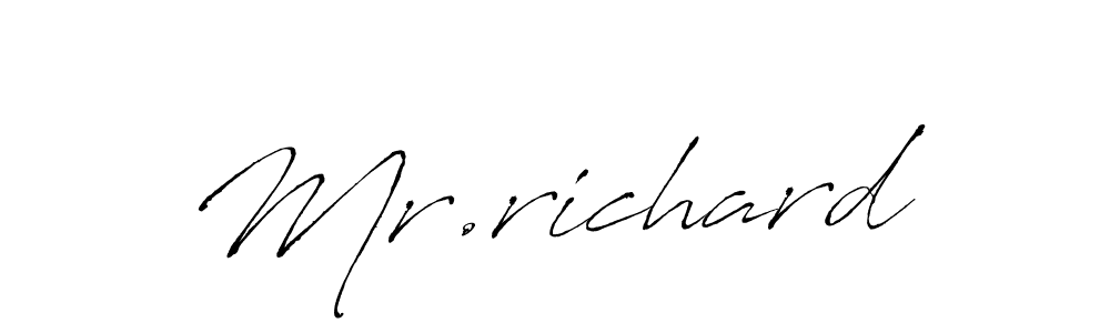 How to make Mr.richard signature? Antro_Vectra is a professional autograph style. Create handwritten signature for Mr.richard name. Mr.richard signature style 6 images and pictures png