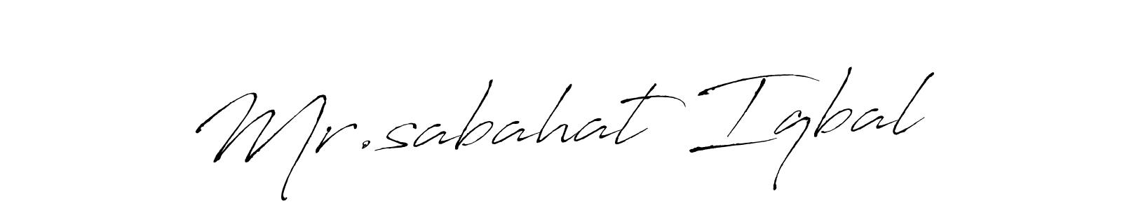 How to make Mr.sabahat Iqbal signature? Antro_Vectra is a professional autograph style. Create handwritten signature for Mr.sabahat Iqbal name. Mr.sabahat Iqbal signature style 6 images and pictures png