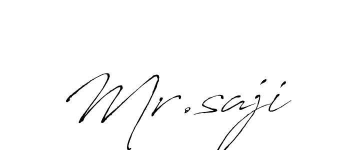 Antro_Vectra is a professional signature style that is perfect for those who want to add a touch of class to their signature. It is also a great choice for those who want to make their signature more unique. Get Mr.saji name to fancy signature for free. Mr.saji signature style 6 images and pictures png