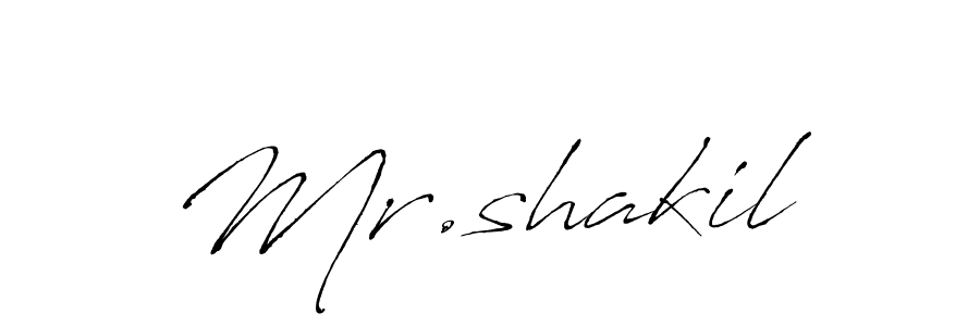 Mr.shakil stylish signature style. Best Handwritten Sign (Antro_Vectra) for my name. Handwritten Signature Collection Ideas for my name Mr.shakil. Mr.shakil signature style 6 images and pictures png