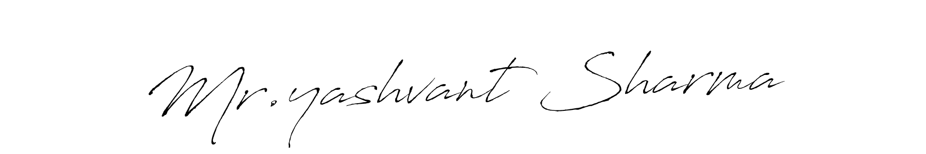 It looks lik you need a new signature style for name Mr.yashvant Sharma. Design unique handwritten (Antro_Vectra) signature with our free signature maker in just a few clicks. Mr.yashvant Sharma signature style 6 images and pictures png