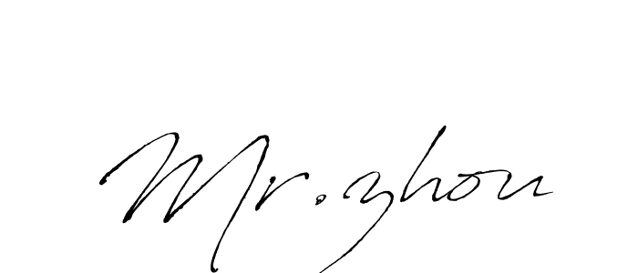 Design your own signature with our free online signature maker. With this signature software, you can create a handwritten (Antro_Vectra) signature for name Mr.zhou. Mr.zhou signature style 6 images and pictures png