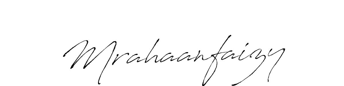 Mrahaanfaizy stylish signature style. Best Handwritten Sign (Antro_Vectra) for my name. Handwritten Signature Collection Ideas for my name Mrahaanfaizy. Mrahaanfaizy signature style 6 images and pictures png