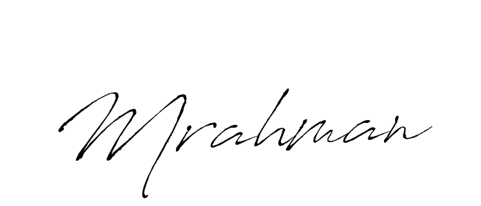 Use a signature maker to create a handwritten signature online. With this signature software, you can design (Antro_Vectra) your own signature for name Mrahman. Mrahman signature style 6 images and pictures png