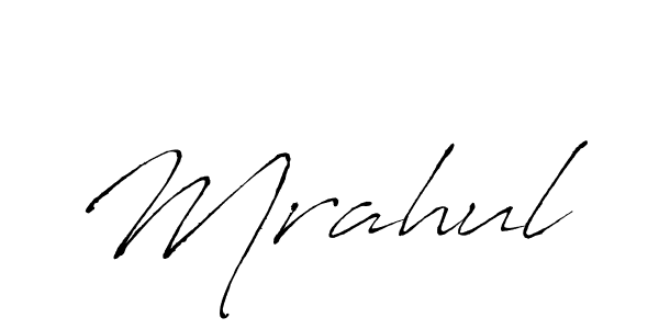 Create a beautiful signature design for name Mrahul. With this signature (Antro_Vectra) fonts, you can make a handwritten signature for free. Mrahul signature style 6 images and pictures png